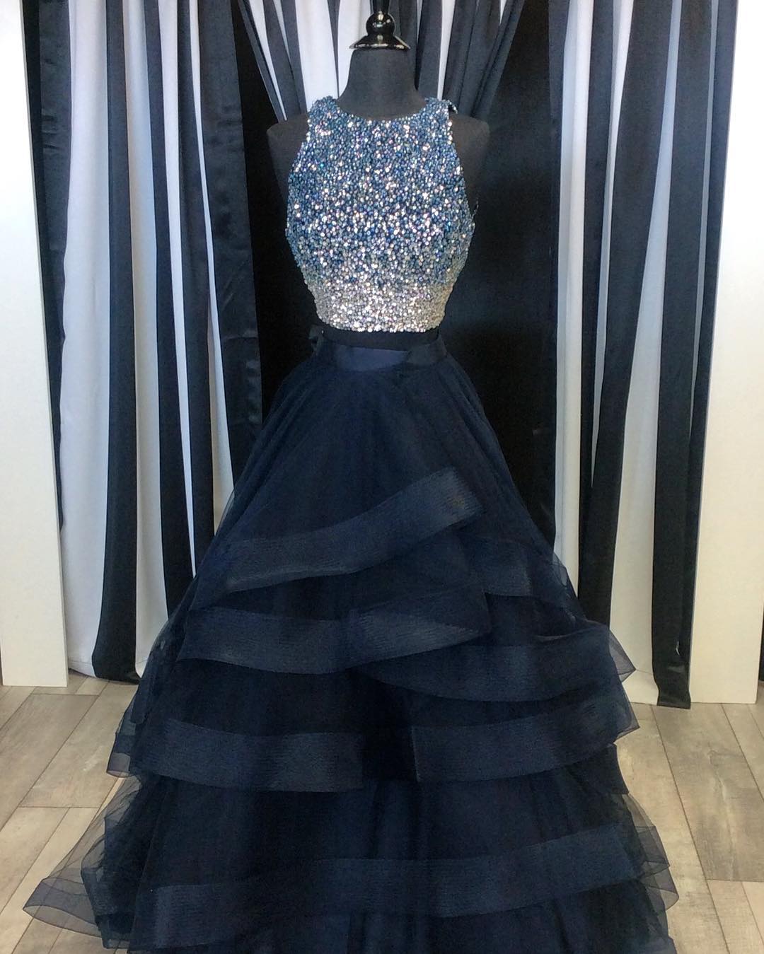 Dark Blue Sparkly Dress