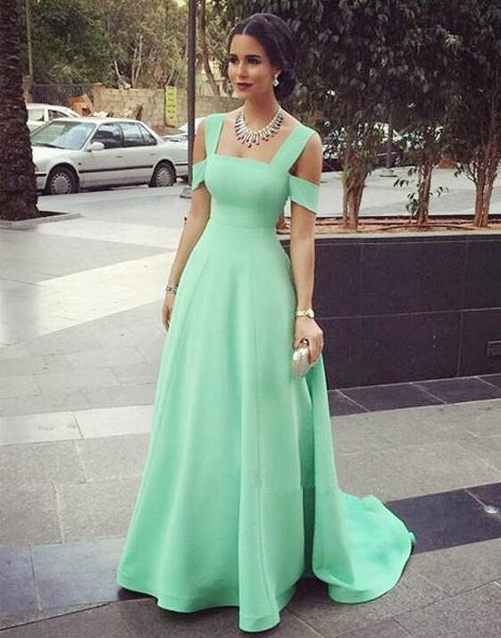 sea green evening gowns